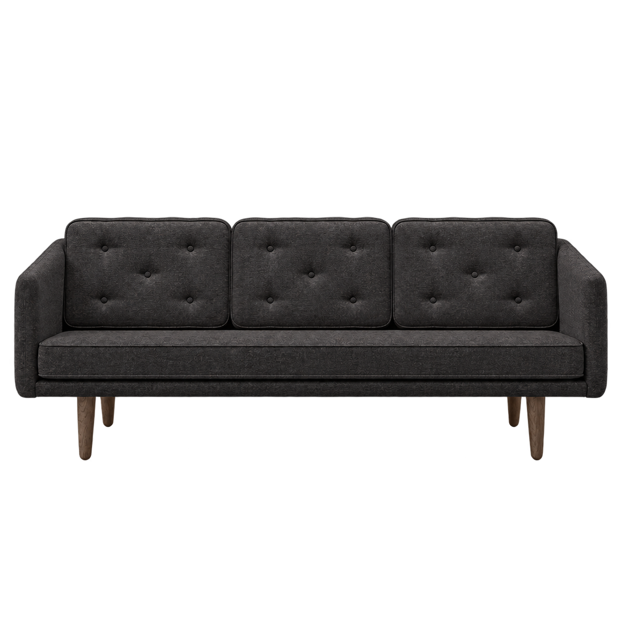 No. 1 Sofa 3-personers, Mood af Børge Mogensen Mood 2105 - Røget eg bejdset - Jacobsen Plus