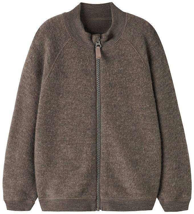 Name It Cardigan - Ull - NmfWmino - Morel - Name It - 6 år (116) - Cardigan