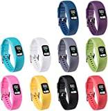 Tyogeephy Kompatibel med Garmin Vivofit 4-band, silikonersättningsband för Garmin Vivofit 4, med Secure Metal Watch Clasp spänne armband dam herr L S