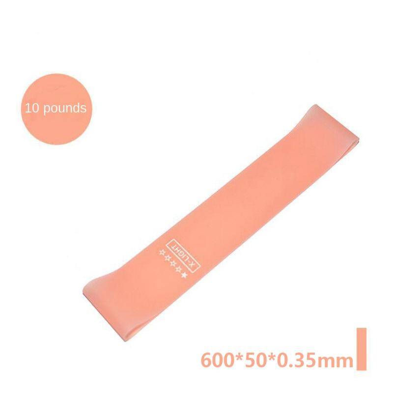 Lätt att bära Träningsutrustning Gummiband Yoga Gym Elastiskt Gummi Styrka Pilates Crossfit Kvinnor Vikt Aktiv