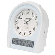 CASIO Alarm Clock Radio Clock Silver Analog Constant Light Temperature Humidity Calendar TTM-160NJ-8JF