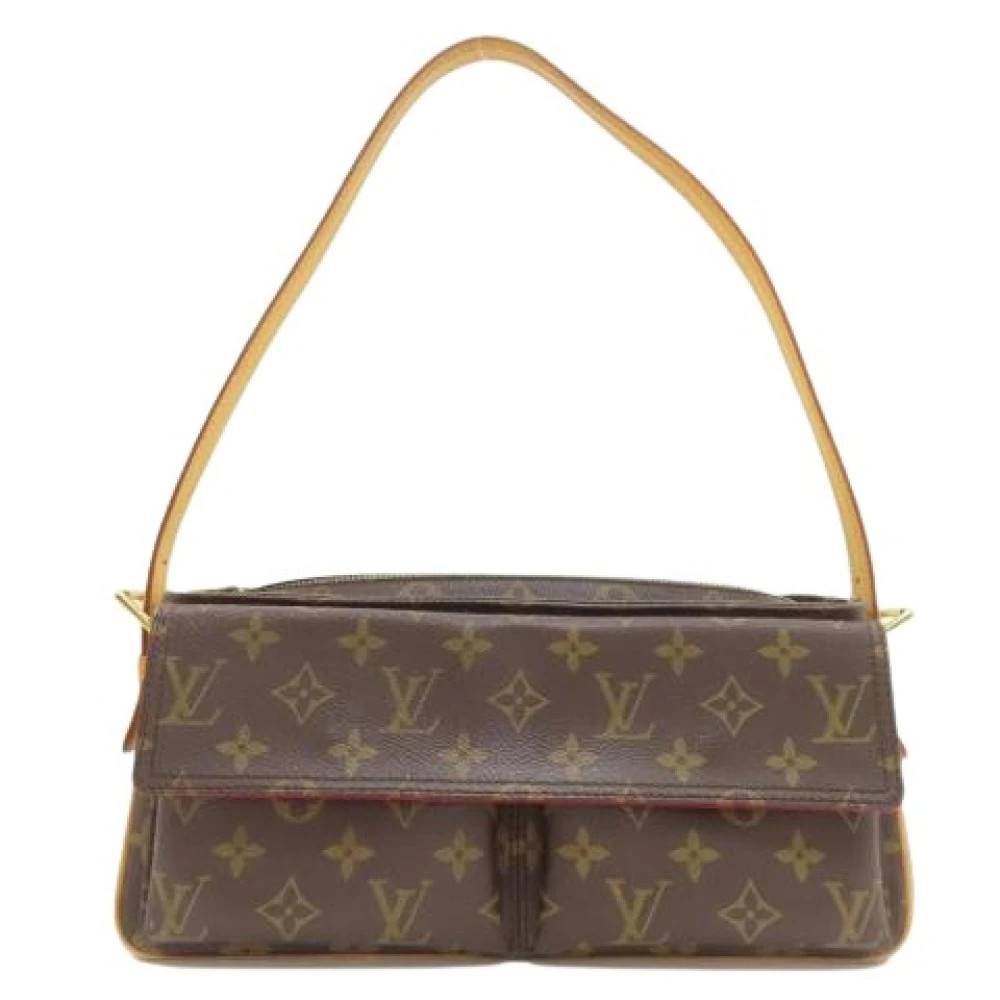 Louis Vuitton Vintage Pre-owned Vivacite MM Skuldertaske - Vintage - Dame - Brun - ONE SIZE - Uld