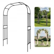 VEVOR Metal Havebue 240 x 132 x 38 cm Espalierpergola til Slagterplanter