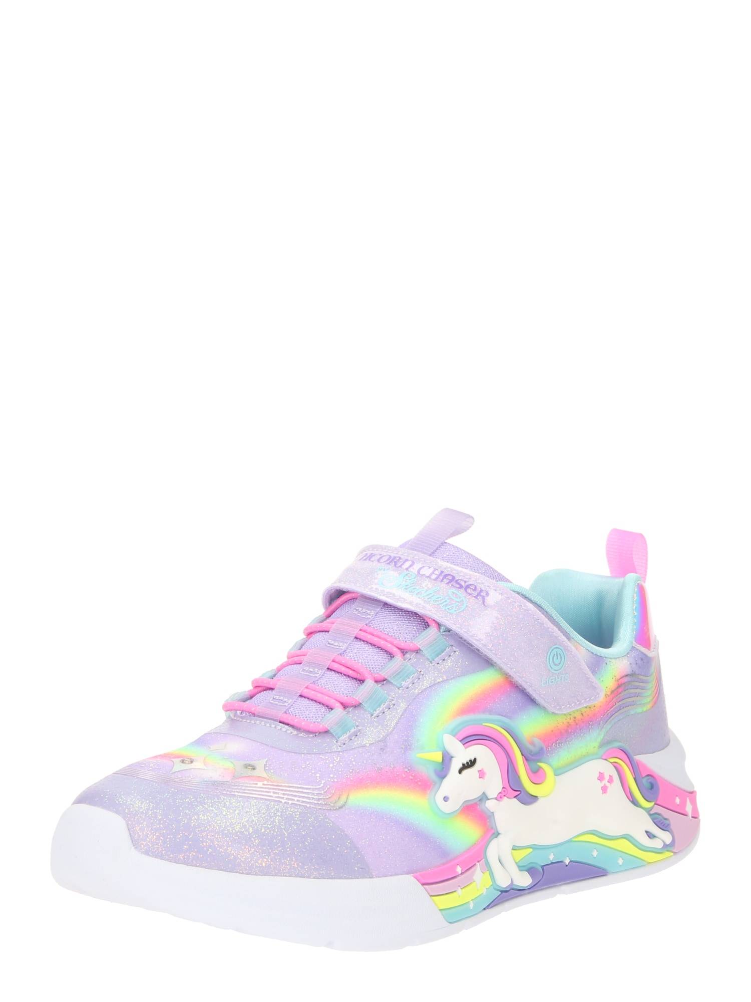 SKECHERS Sneaker 'Unicorn Chaser' turkos / gul / lavendel / ljusrosa