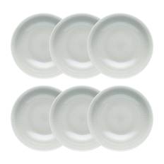 Rörstrand Swedish Grace dyb tallerken 19 cm 6-pak Tåge (grå) Tåge (grå)