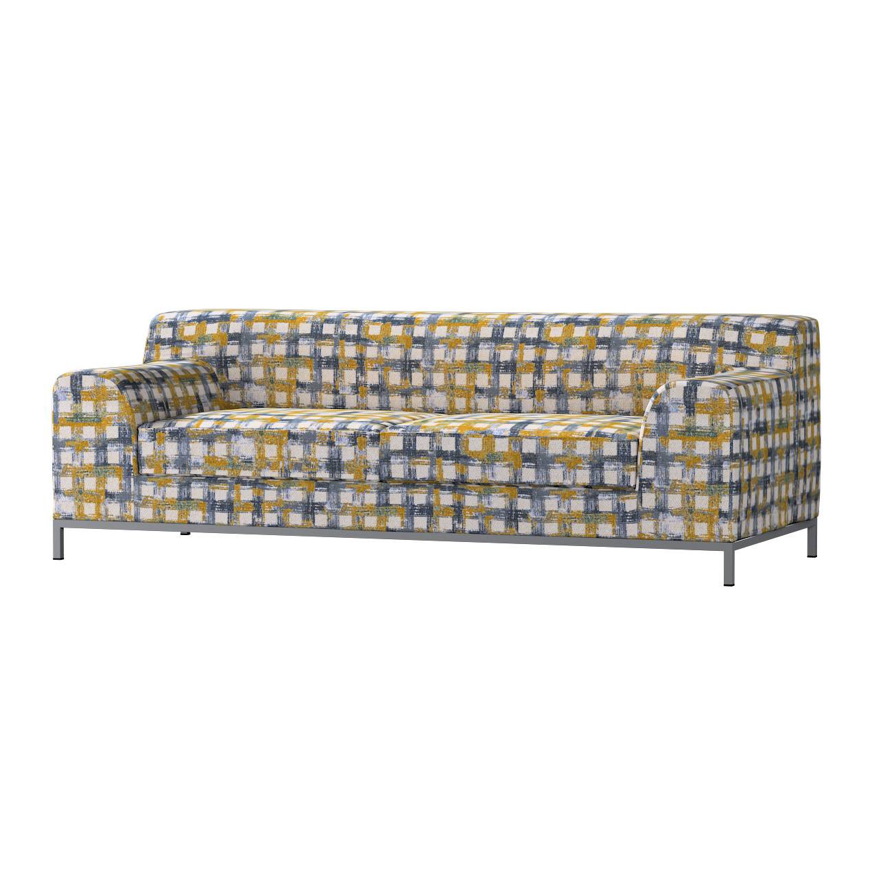 Kramfors betræk 3 sæder, Boucle naturhvid, gul, blå og grøn, 220 X 95 X 75 CM, Cosy Home