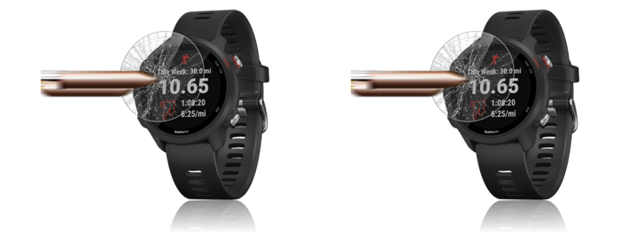 til Garmin Forerunner 935, Fenix Chronos - Hærdet Beskyttelsesglas 2 stk