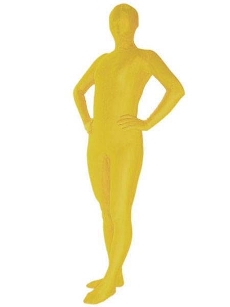 Morph Suit Yellow Lycra Spandex Zentai Suit