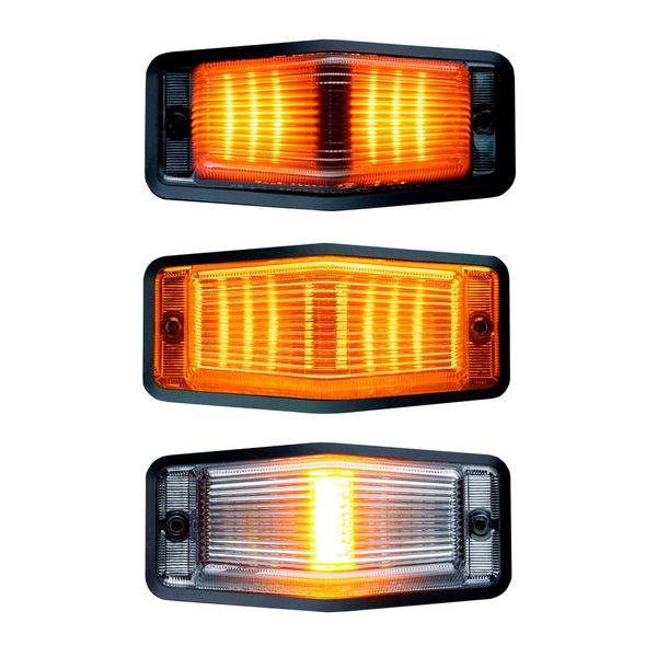 Positionsljus / Varningsljus STRANDS Ize Led Black Bullet Double Burner - 12/24V / 3W / 125 mm, Black Bullet Double Burner