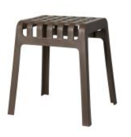 Napoli skammel 35x31x45 - Sort