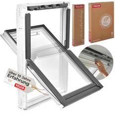 VELUX Austauschfenster: Austausch-Paket Kunststoff für alte Velux Dachfenster (GGL, GGU, GPL, etc.) (Größe: 66 x 118 - für Velux "206" und "F06")