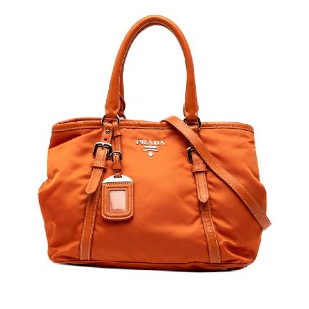 Prada Vintage Pre-owned Vintage Satchel - Vintage - Dame - Orange - ONE SIZE - Uld