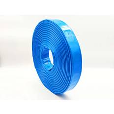 Platt slang Ø 32 mm | 1 1/4 tum - 50 meter | 8 bar driftstryck | 24 bar sprängtryck | betongslang | platt PVC-slang blå