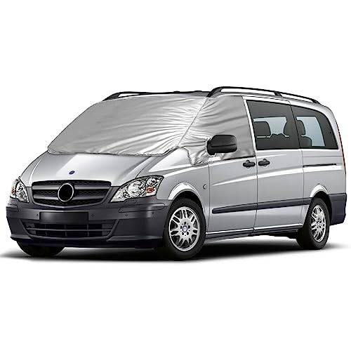 JinsenTGG Vindruta wrap skydd ersättning för Mercedes-Benz Viano/Vito W639 2003-2014, bil vindruteskydd, 600D lyx solskydd vattentätt snö-isskydd, dammskydd