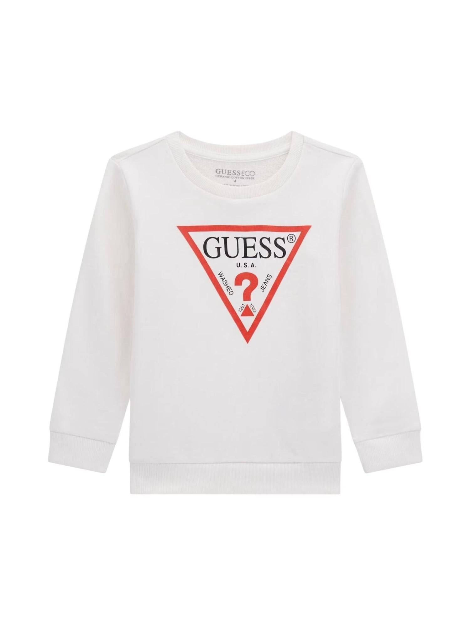 GUESS KIDS Sweatshirt körsbärsröd / svart / vit