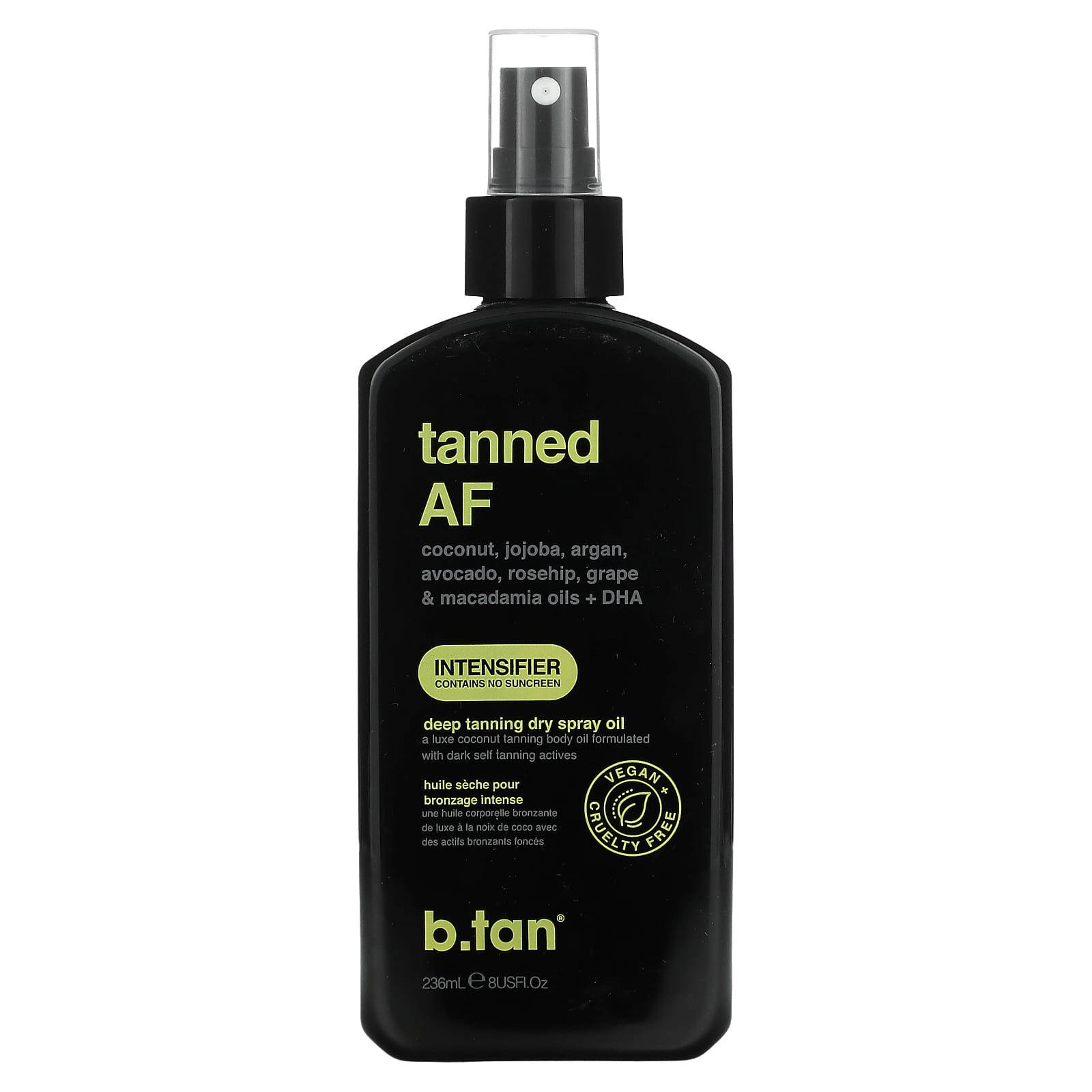 B.Tan, Tanning Af, Deep Tanning Dry Spray Oil, 236Ml(8Fl Oz)