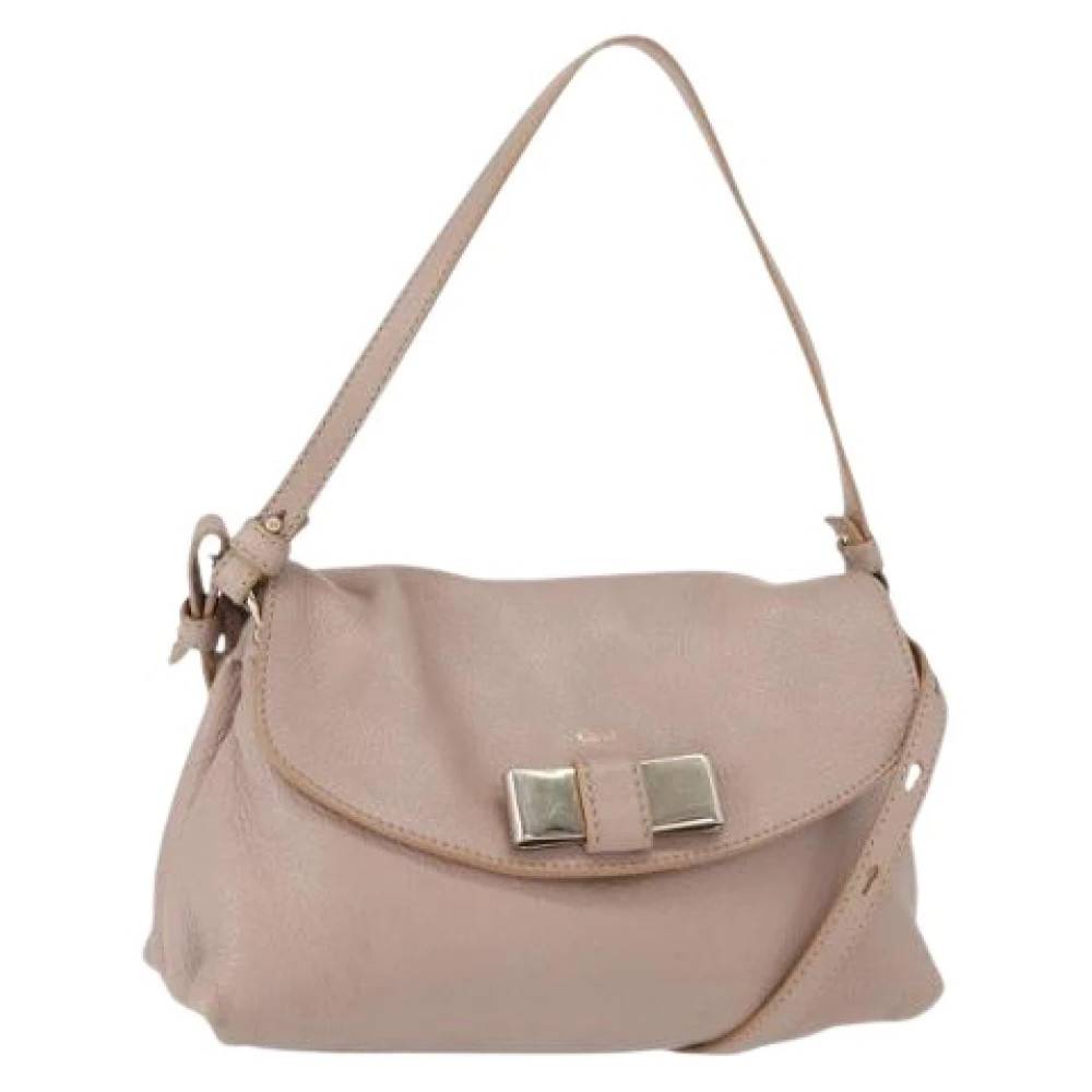 Chloé Pre-owned Pre-owned Håndtaske - Vintage - Dame - Lyserød - ONE SIZE - Uld