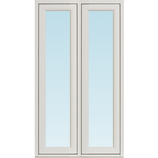 Svenska Fönster SF vridfönster  1280x1380mm 2-luft, insida trä utsida aluminium, 3-glas  (13x14)