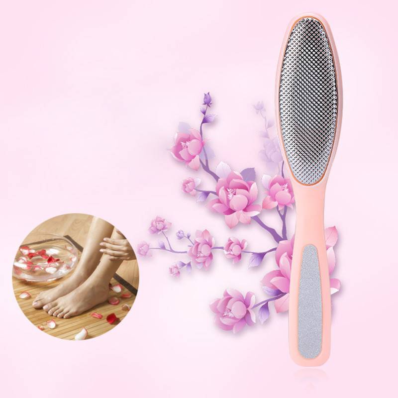 Elecool dubbelsidig fot rasp nagelfil exfolierande skrubb gnidbräda död hud callus remover pedikyr rasp fotvårdsverktyg