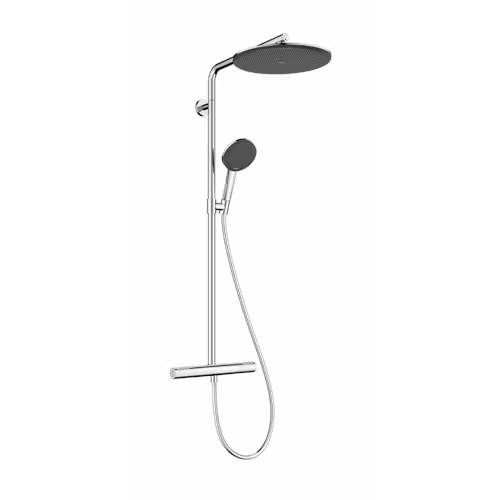 Takduschset Hansgrohe Raindance Alive S Puro Showerpipe 300 1jet med Ecostat Element 160cc: 160 mm / Matt svart
