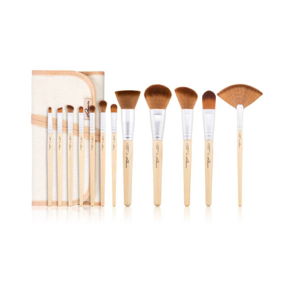 Luvia Cosmetics Bamboo Bamboo's Root 12-delad borstsats med fodral