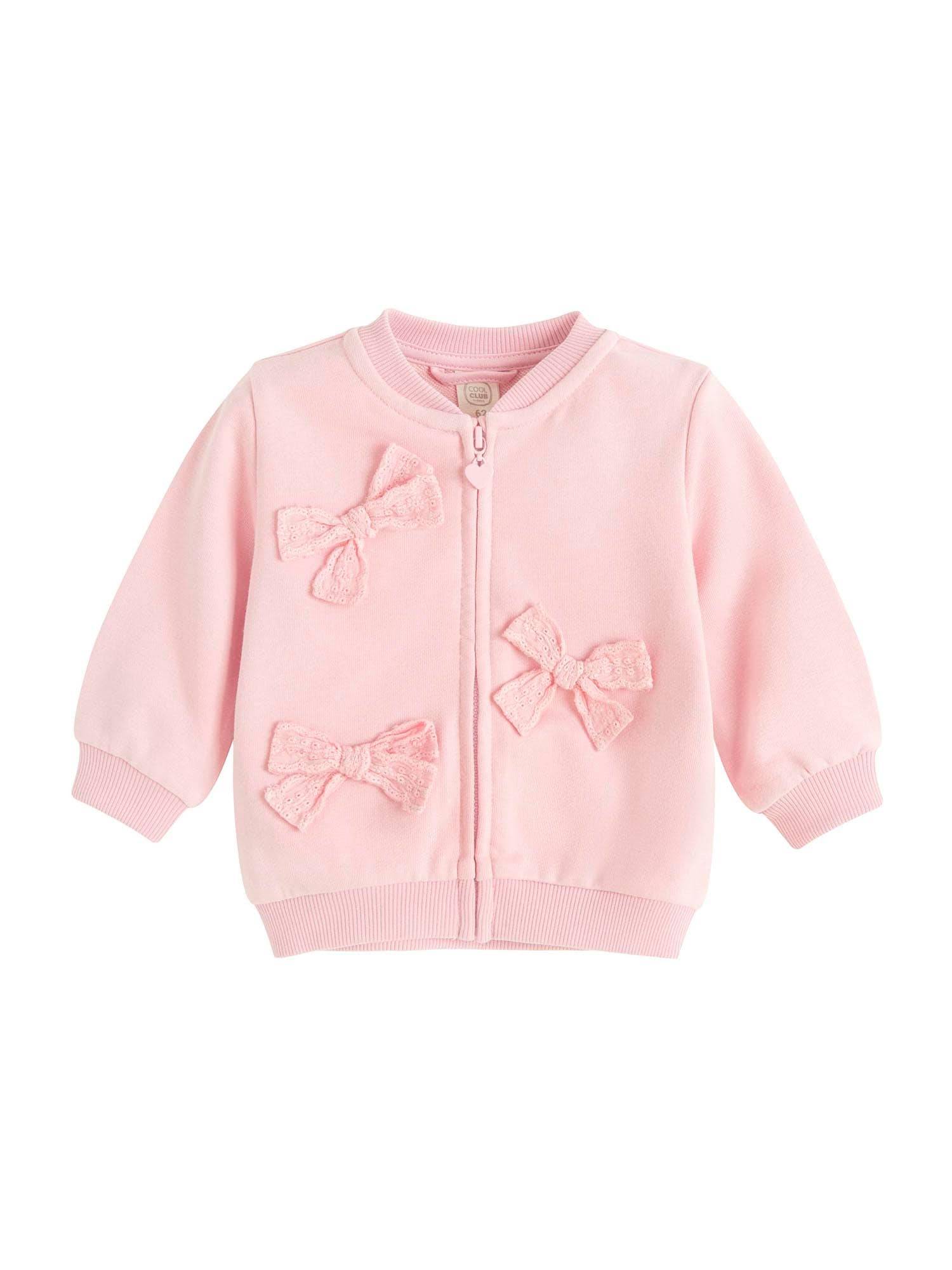 Cool Club Sweatjakke  lys pink