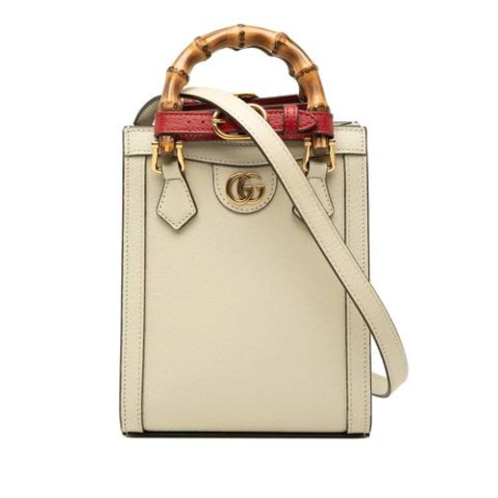 Gucci Vintage Pre-owned Handbag - Vintage - Dame - Beige - ONE SIZE - Uld