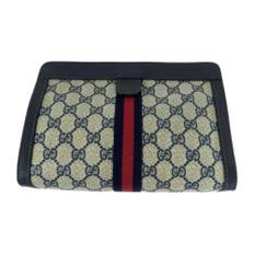 Gucci Vintage, Vintage , Herre, Flerfarvet, ONE SIZE, Læder, Pre-owned Canvas clutches