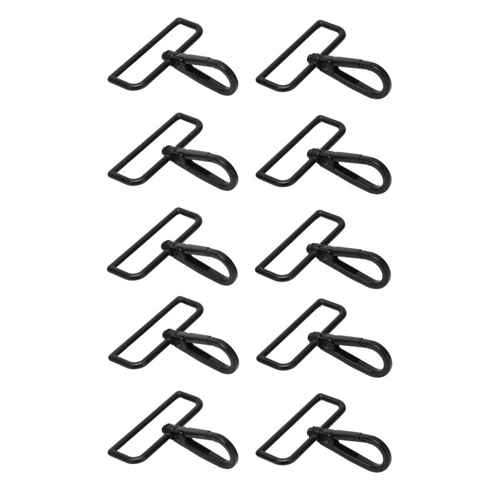 Drejelig karabinhage i metallegering, blyfri drejelige karabinhager med roterende krogklips, 360 graders rotation, nem tilslutning, holdbar brug,