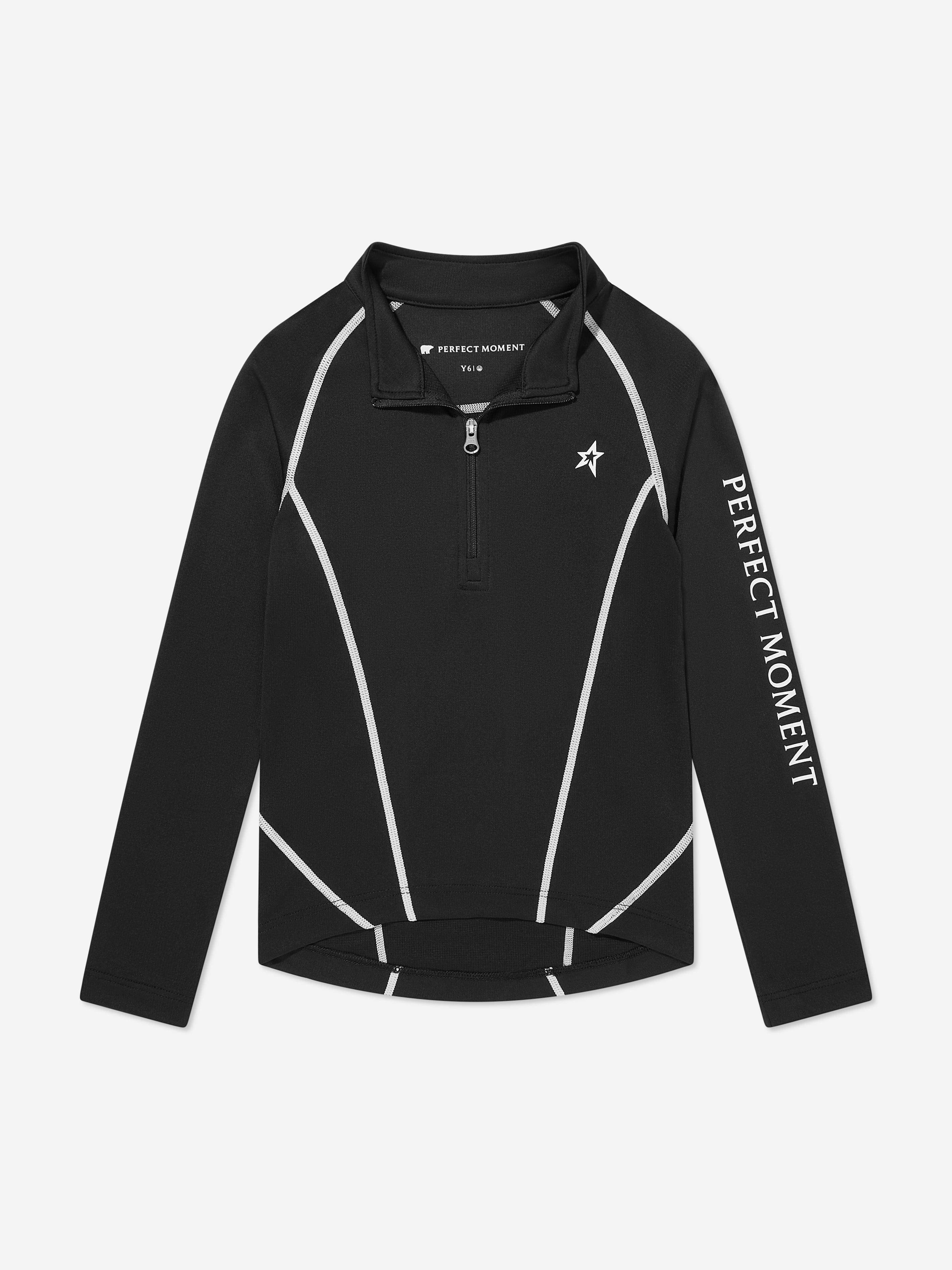 Perfect Moment Kids Thermal Top in Black - Black / 6 Yrs (6 Yrs)