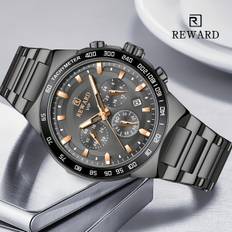 TEMU Men's Chronograph Sports Watches With Light, Stainless Steel And Quartz Vip