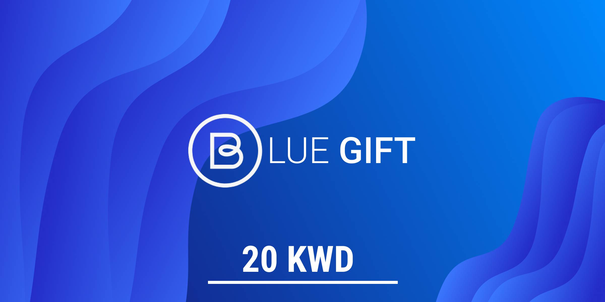 Blue Prepaid Gift Card 20 KWD - Standard