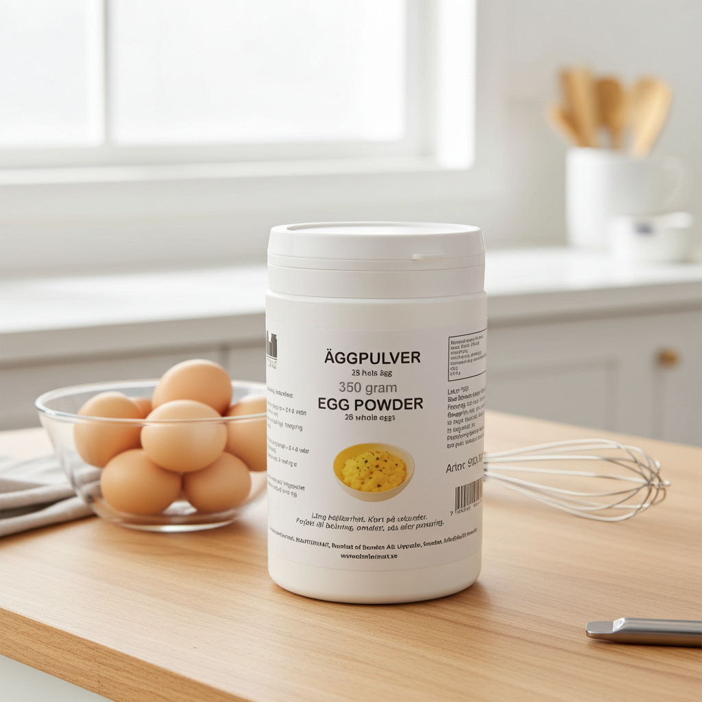 Äggpulver | Svenskt frigående (100% ägg) - Burk - 900 gram (Storpack)