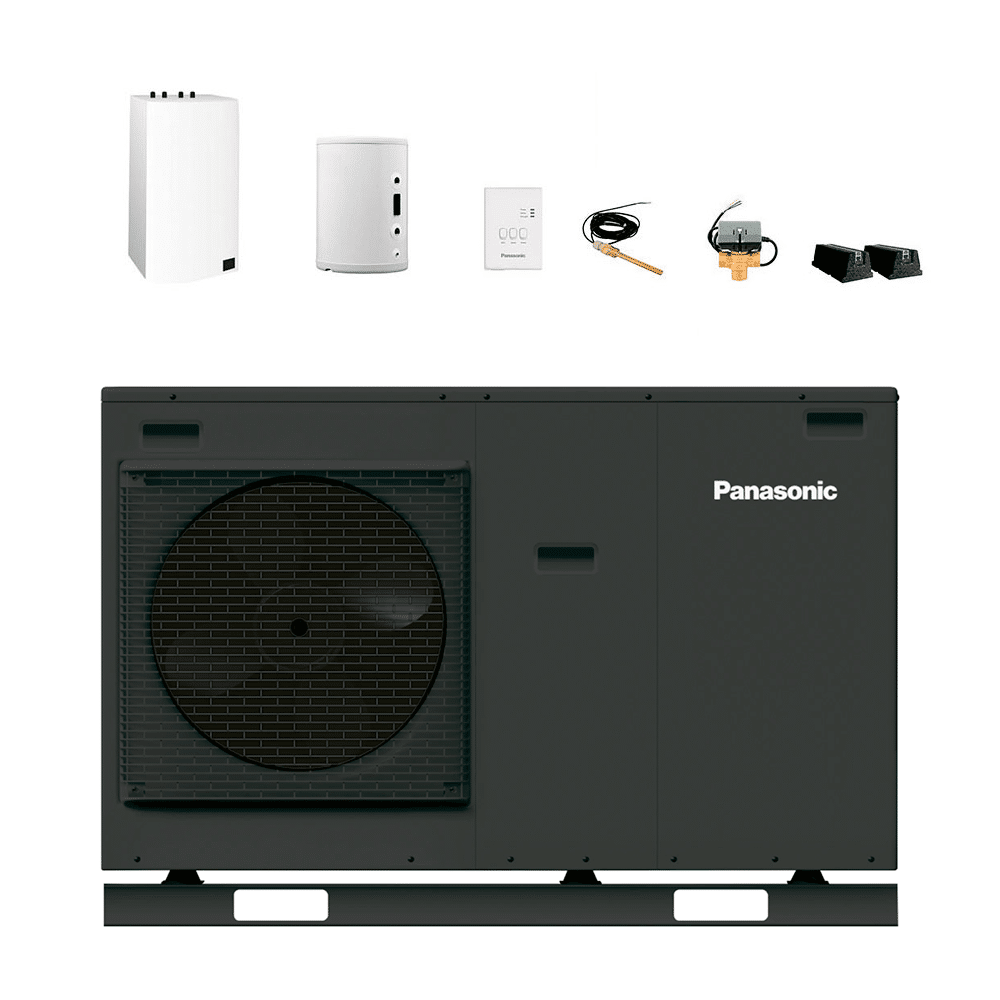 Panasonic Monoblock 7 kW Black Edition varmepumpe pakke (R32).