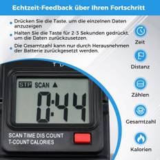 Mini fitnesscykel motionscykel arm och ben tränare med justerbart motstånd vit