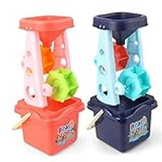 VICASKY 1 Set sand klocka leksak Vattenhjul leksa sand hink barn leksaker kids toys timglas barnleksaker strandleksaker spade leksak barn som leker leksak Leker med sand leksaksset verktyg