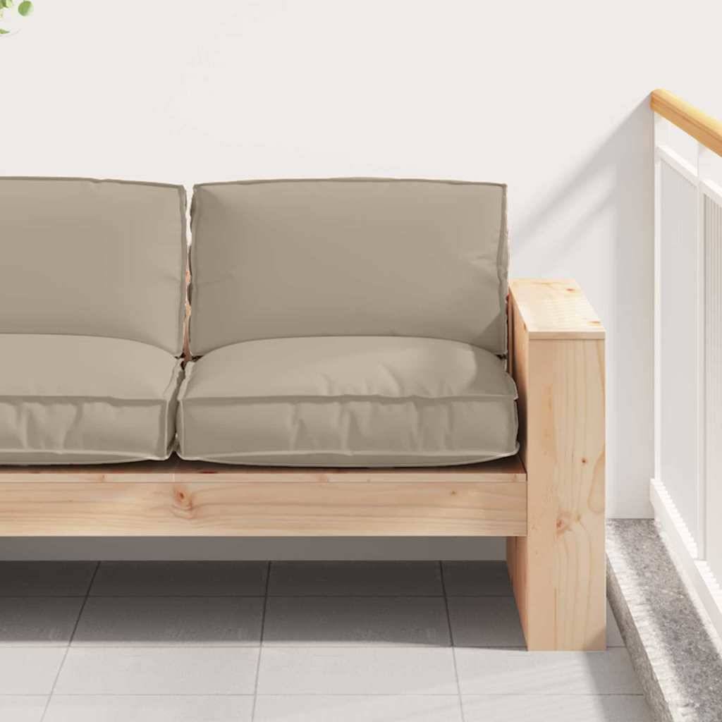 vidaXL Kudde Taupe 80 x 80 x 12 cm Oxford Tyg