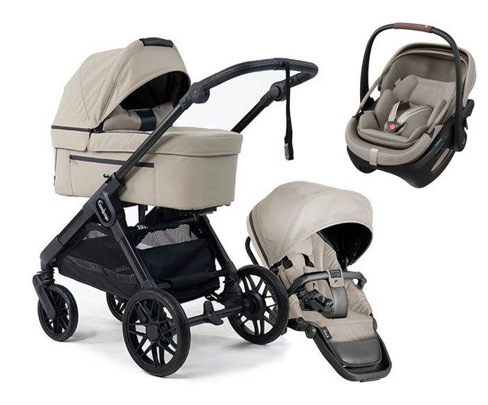 Emmaljunga Sento Max duovagn Ergo+ 2027 + Maxi-Cosi Coral Slide Pro babyskydd