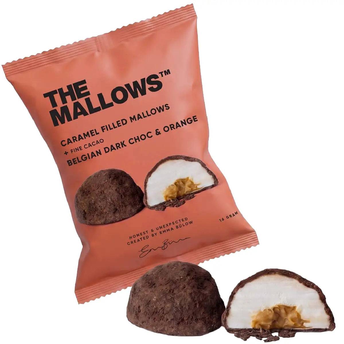 The Mallows – Caramel Filled Mallows Dark Choc & Orange (1 stk.)