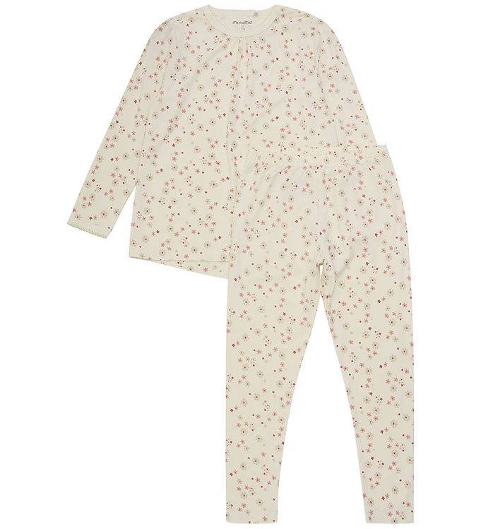Minymo Pyjamas - 2-delad - Viskos - Dusty Cederträ - Minymo - 7 år (122) - Pyjamas 2-delad