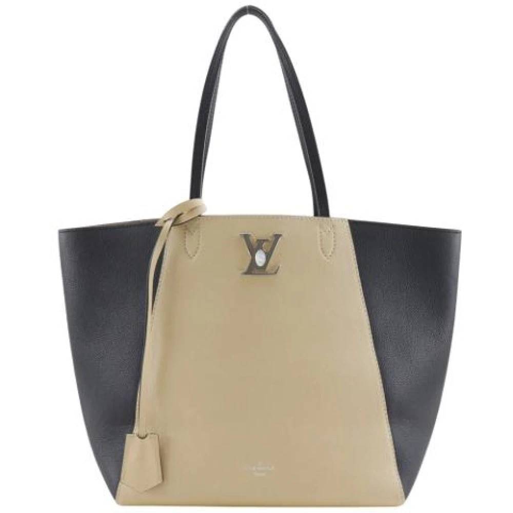 Louis Vuitton Vintage Pre-owned Vintage Tote Bag - Vintage - Dame - Beige - ONE SIZE - Læder