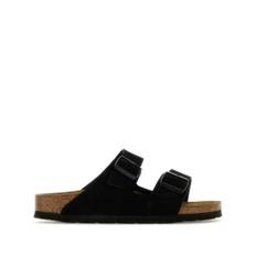 Birkenstock, Sko, Herre, Sort, 43 EU, Læder, Arizona Ruskindssandaler