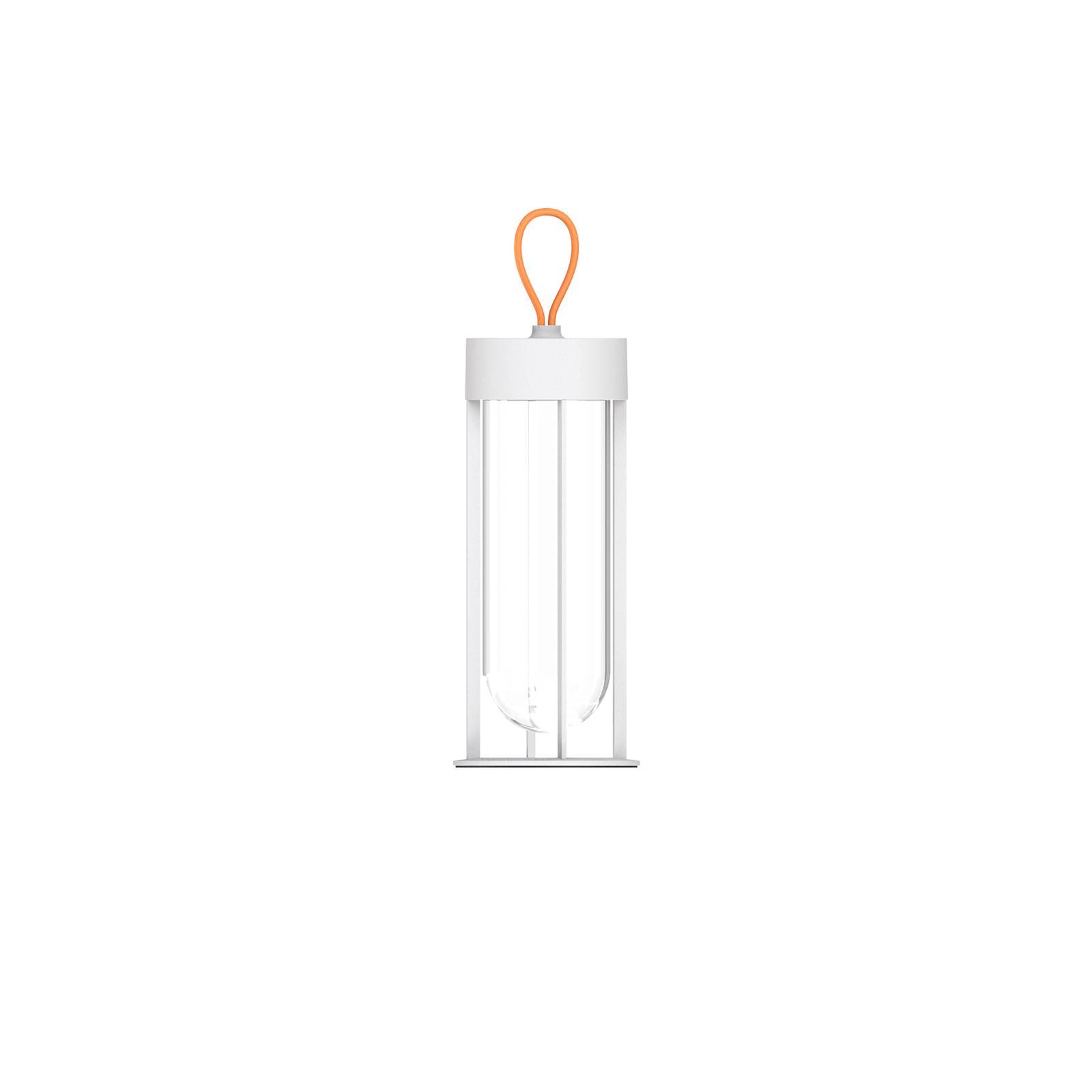 Flos Architectural FLOS In Vitro Unplugged LED-lampe, hvid, 3.000 K Unplugged, dæmpbar, Hvid/opal, Aluminium, Design