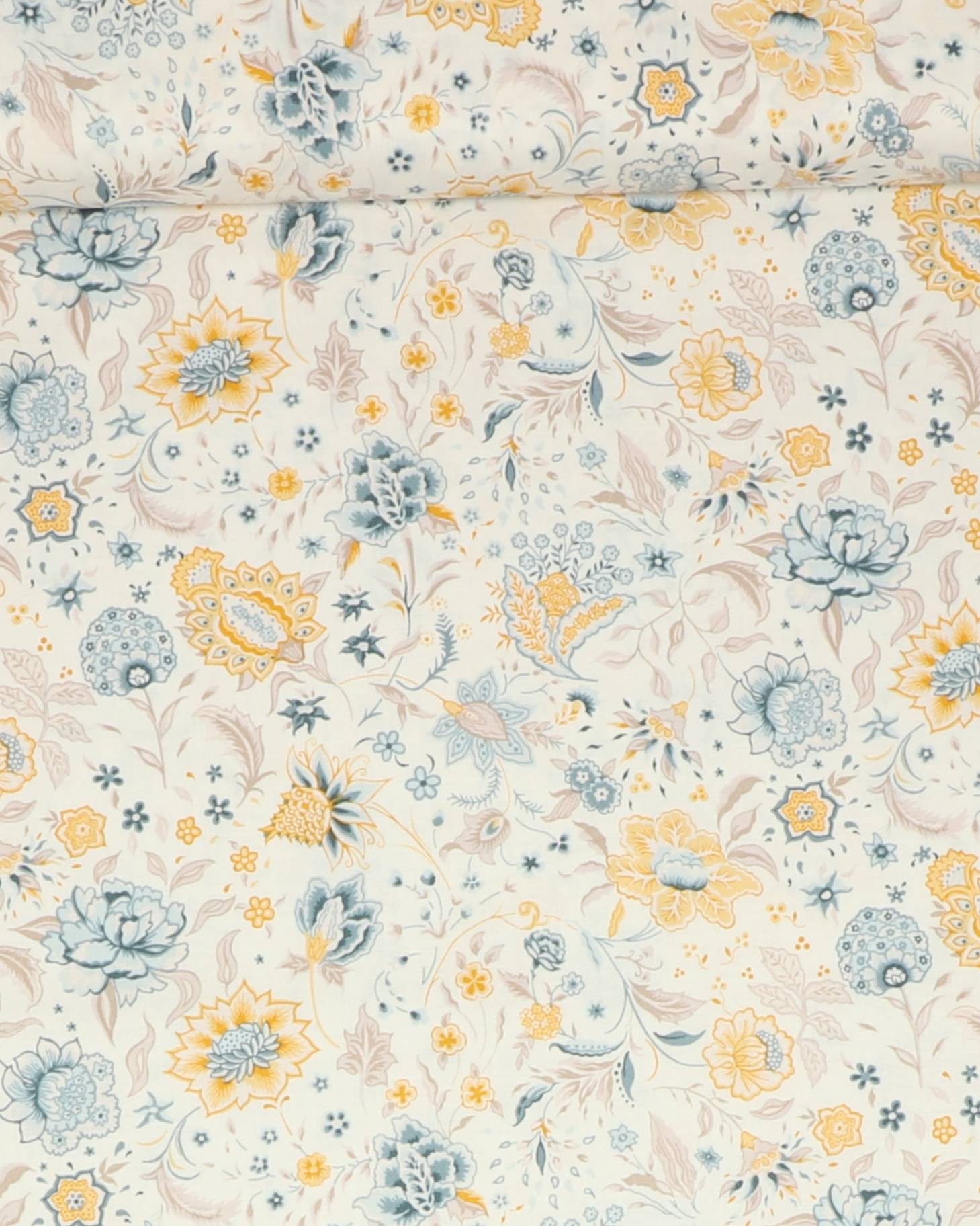 The artist´s home collection, blomster på hvid - Liberty - 100% Bomuld