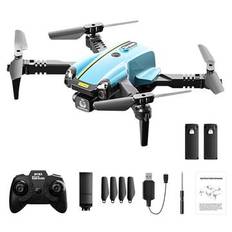 H126 Elf Mini Foldable Drone med HD-kamera og 360-graders flyvninger - Blå