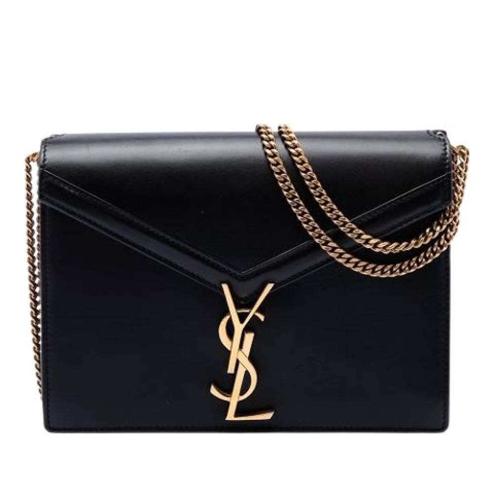 Yves Saint Laurent Vintage Pre-owned Cassandra Skuldertaske - Vintage - Dame - Sort - ONE SIZE - Uld