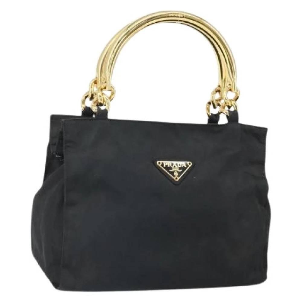 Prada Vintage Pre-owned Nylon Håndtaske - Vintage - Dame - Sort - ONE SIZE - Nylon