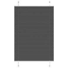 vidaXL Plisségardin Sort 90x100 cm Stofbredde 89,4 cm Polyester