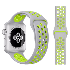 Apple Watch SE (2022/2023) Sportsrem 42/44/45mm - Grå Silicone