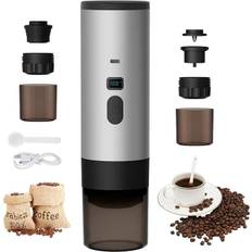3-i-1 bærbar kaffemaskine med USB – kapsel og espresso, til kontor, camping, bil og rejser